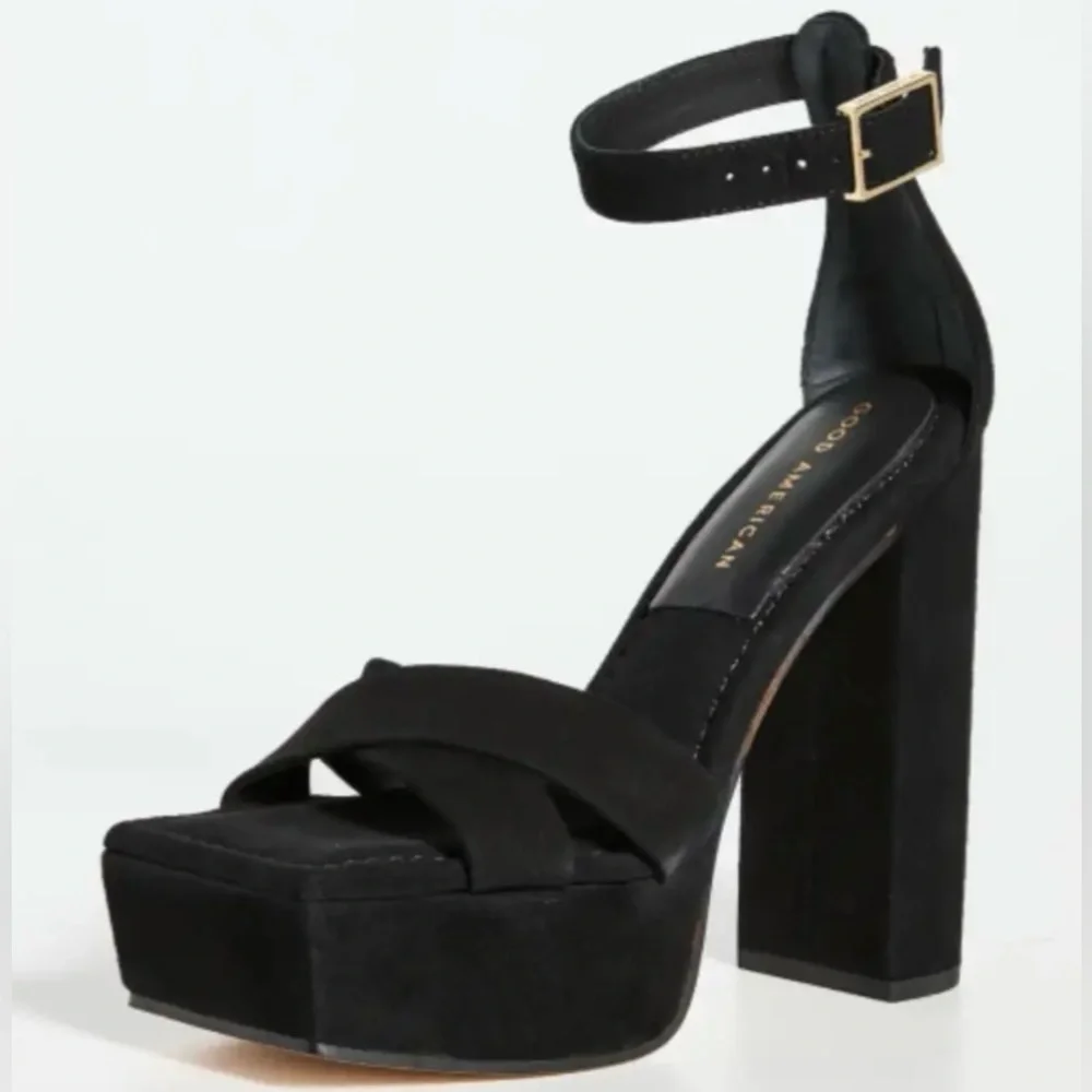 🖤Good American Platform Heel Sandals